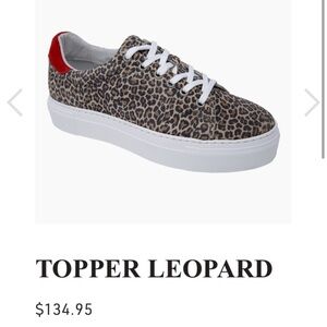 Erin Michael Portugal Topper leopard print lace sneaker retro inspired